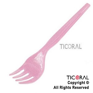 TENEDOR CLASSIC PLAST ROSA HS4937 x 20